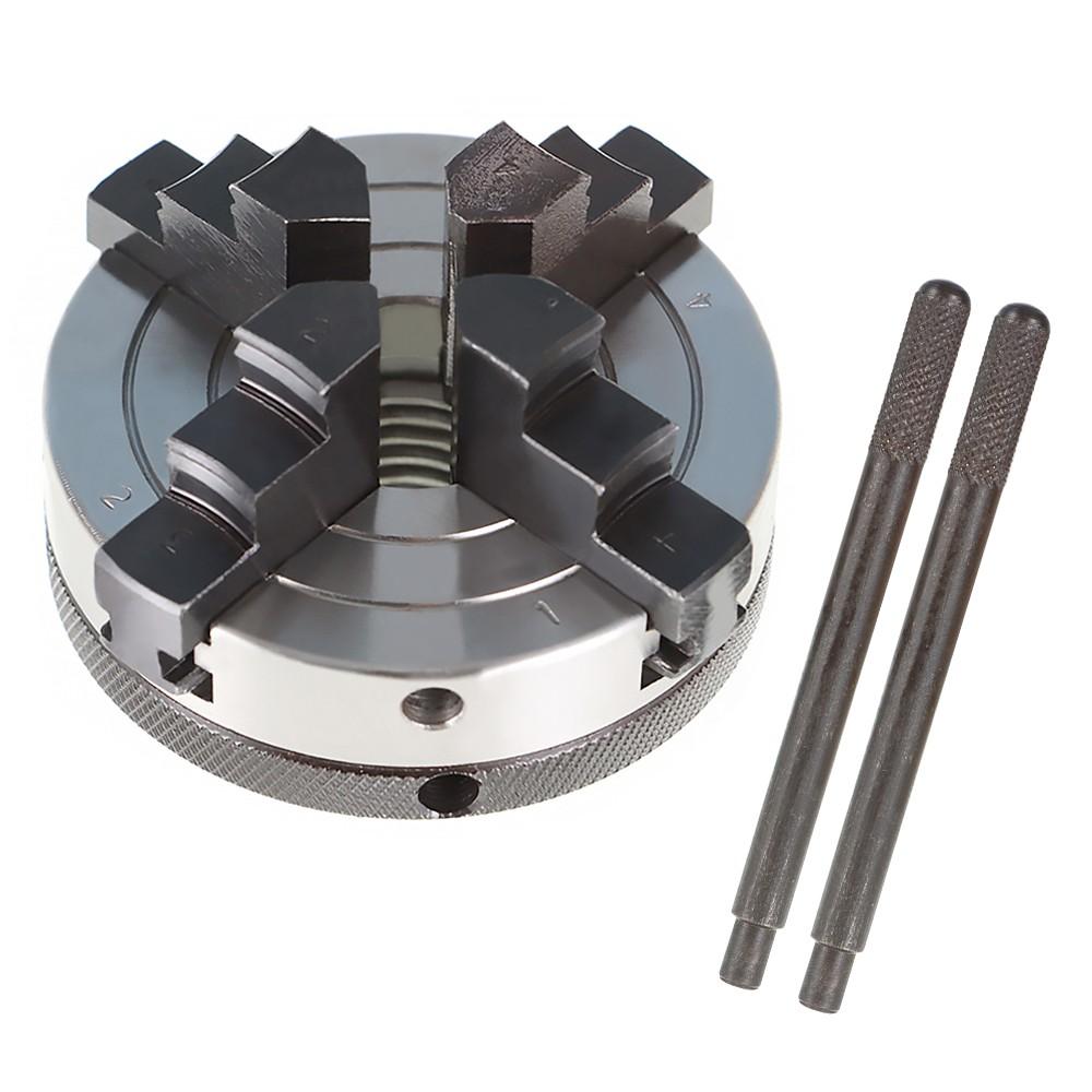 3" 4Jaw Reversible Chuck For All Wood Lathes With 1-Inch By 8 TPI Spindles