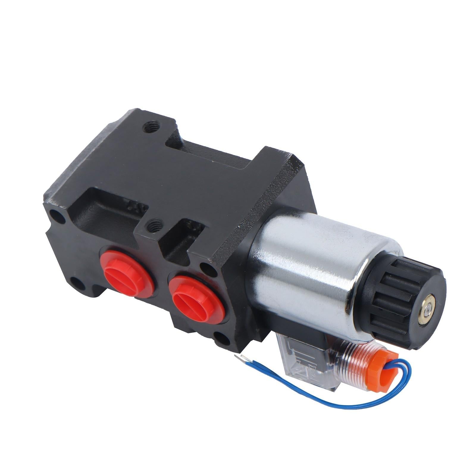 #10 SAE 6 Port 12V DC Hydraulic Solenoid Selector Diverter Valve 3Plug 13GPM