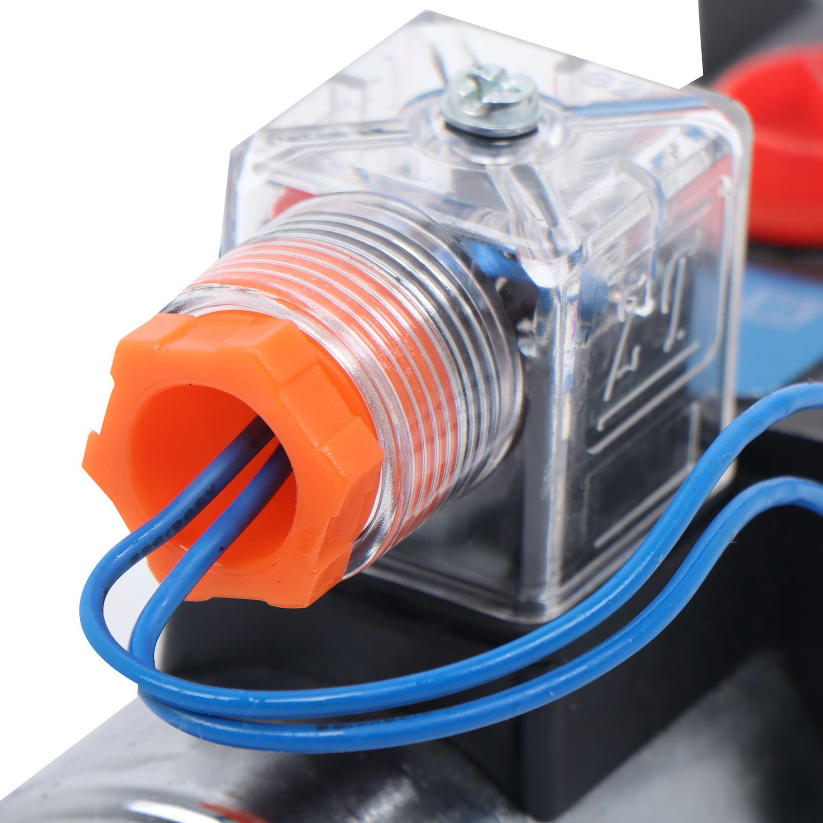 #10 SAE 6 Port 12V DC Hydraulic Solenoid Selector Diverter Valve 3Plug 13GPM