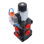 #10 SAE 6 Port 12V DC Hydraulic Solenoid Selector Diverter Valve 3Plug 13GPM