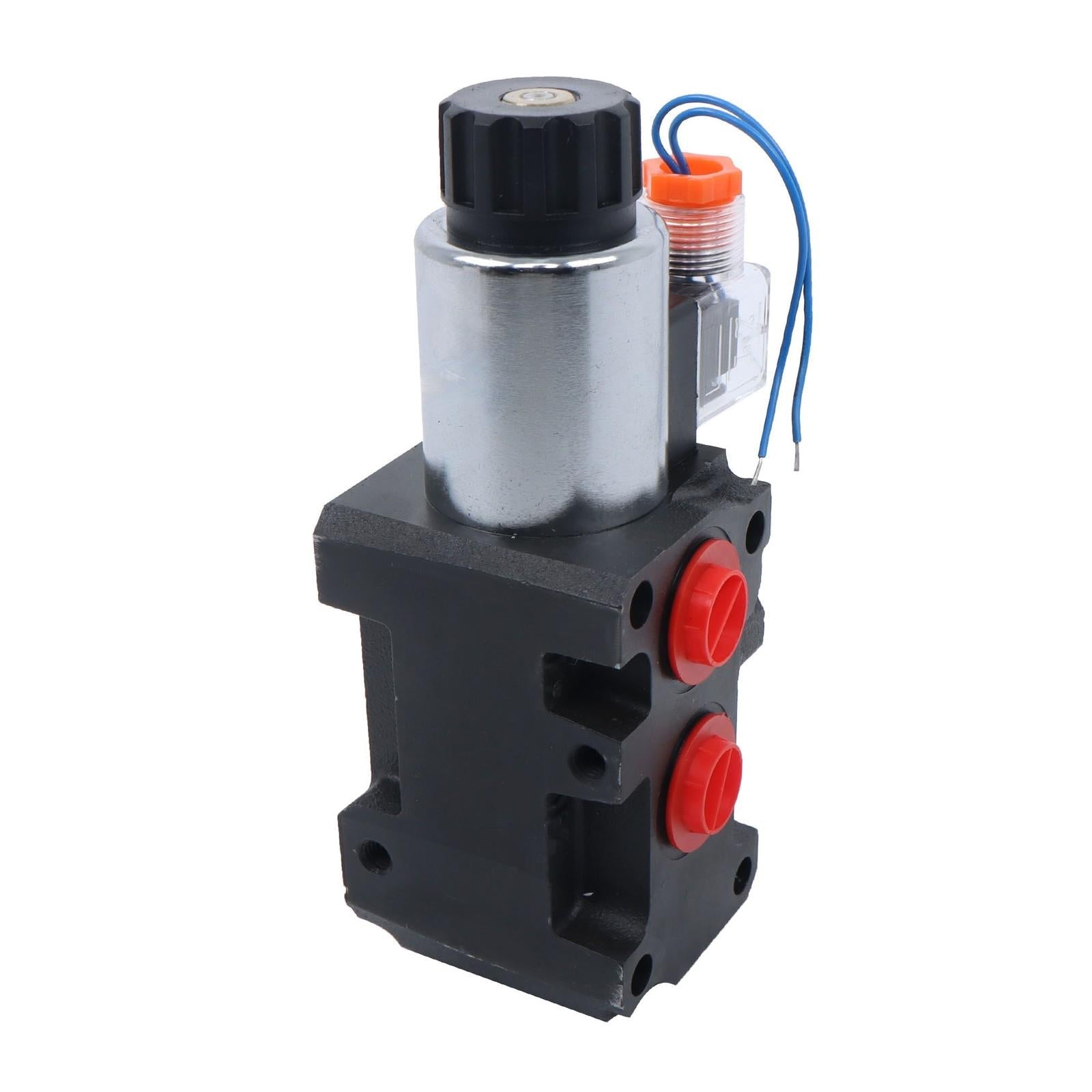 #10 SAE 6 Port 12V DC Hydraulic Solenoid Selector Diverter Valve 3Plug 13GPM