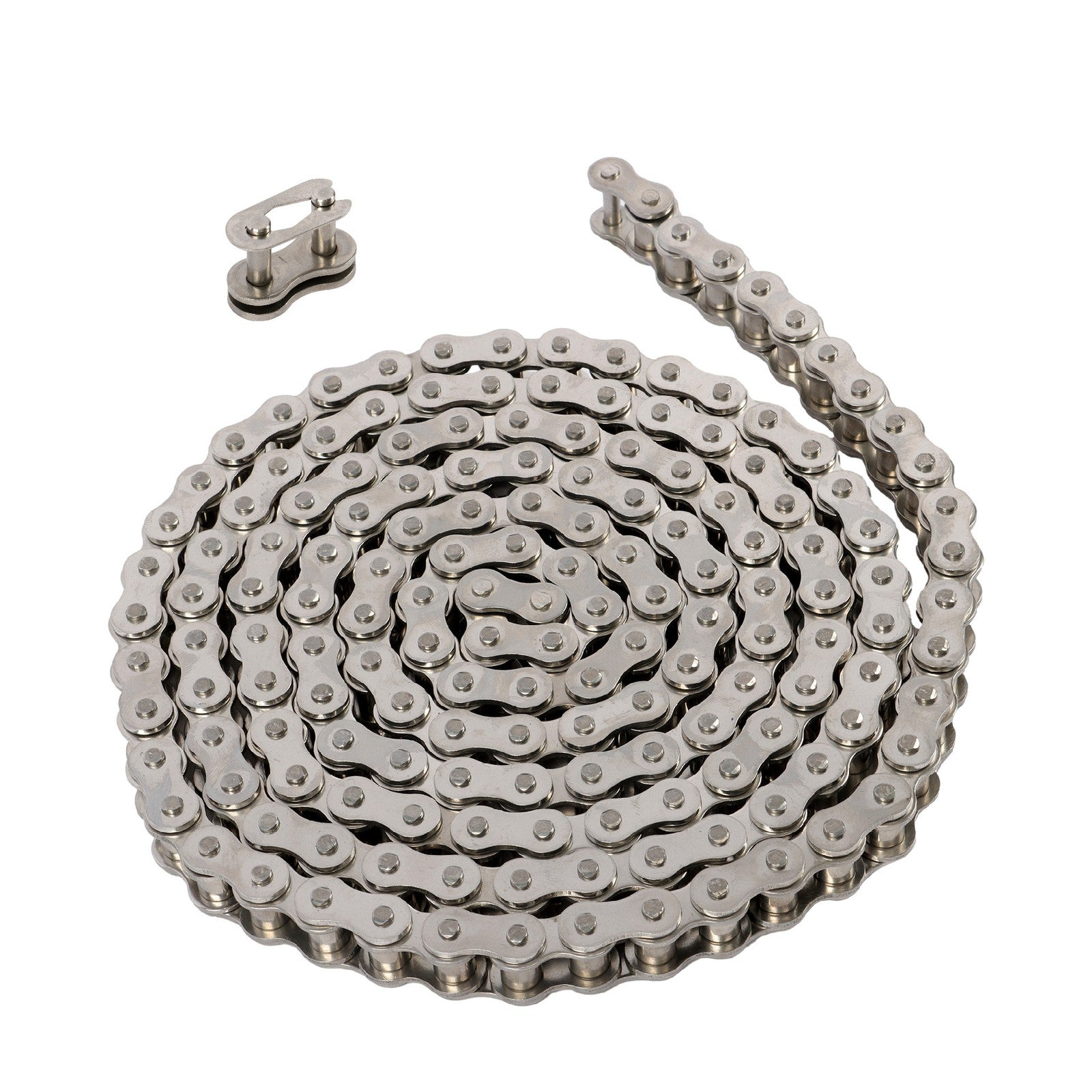 Stainless Steel #60SS Roller Chain x 10 feet + 2 Connecting Links