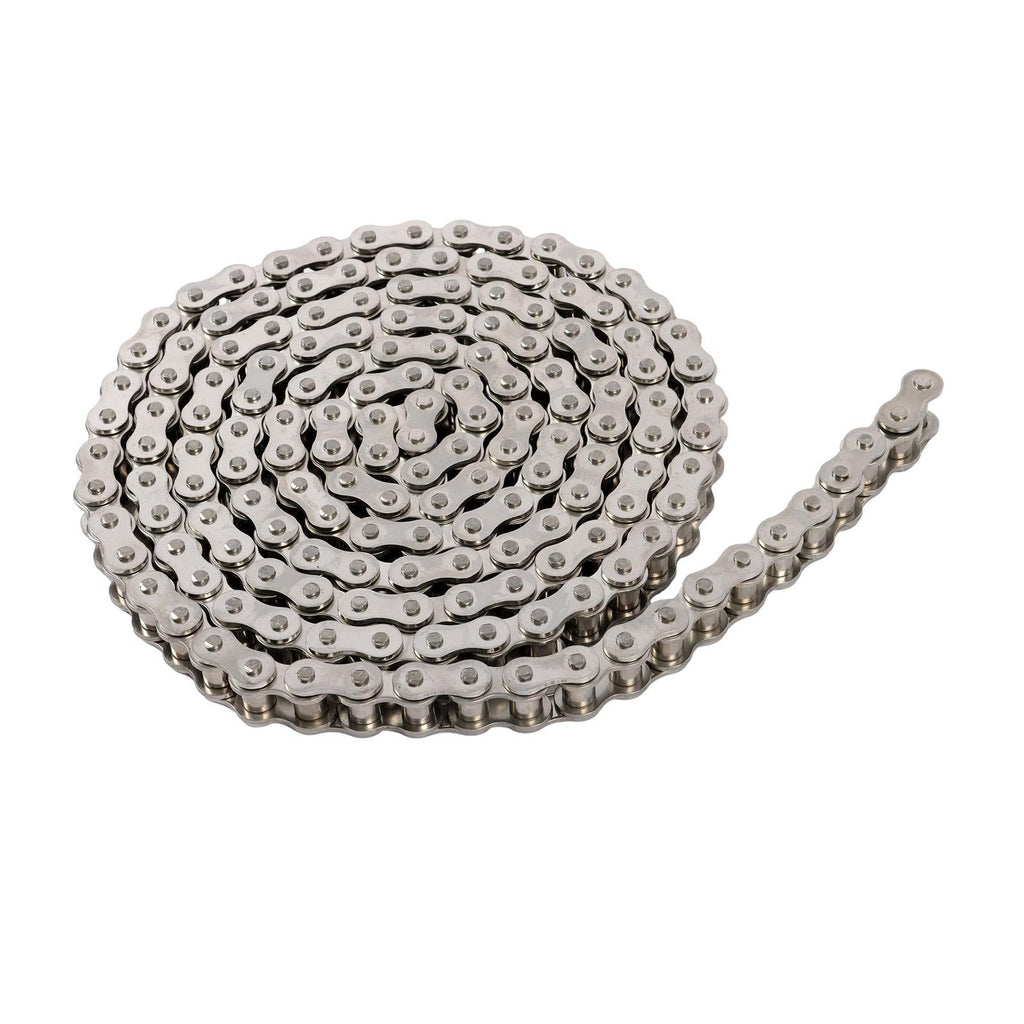 Stainless Steel #60SS Roller Chain x 10 feet + 2 Connecting Links