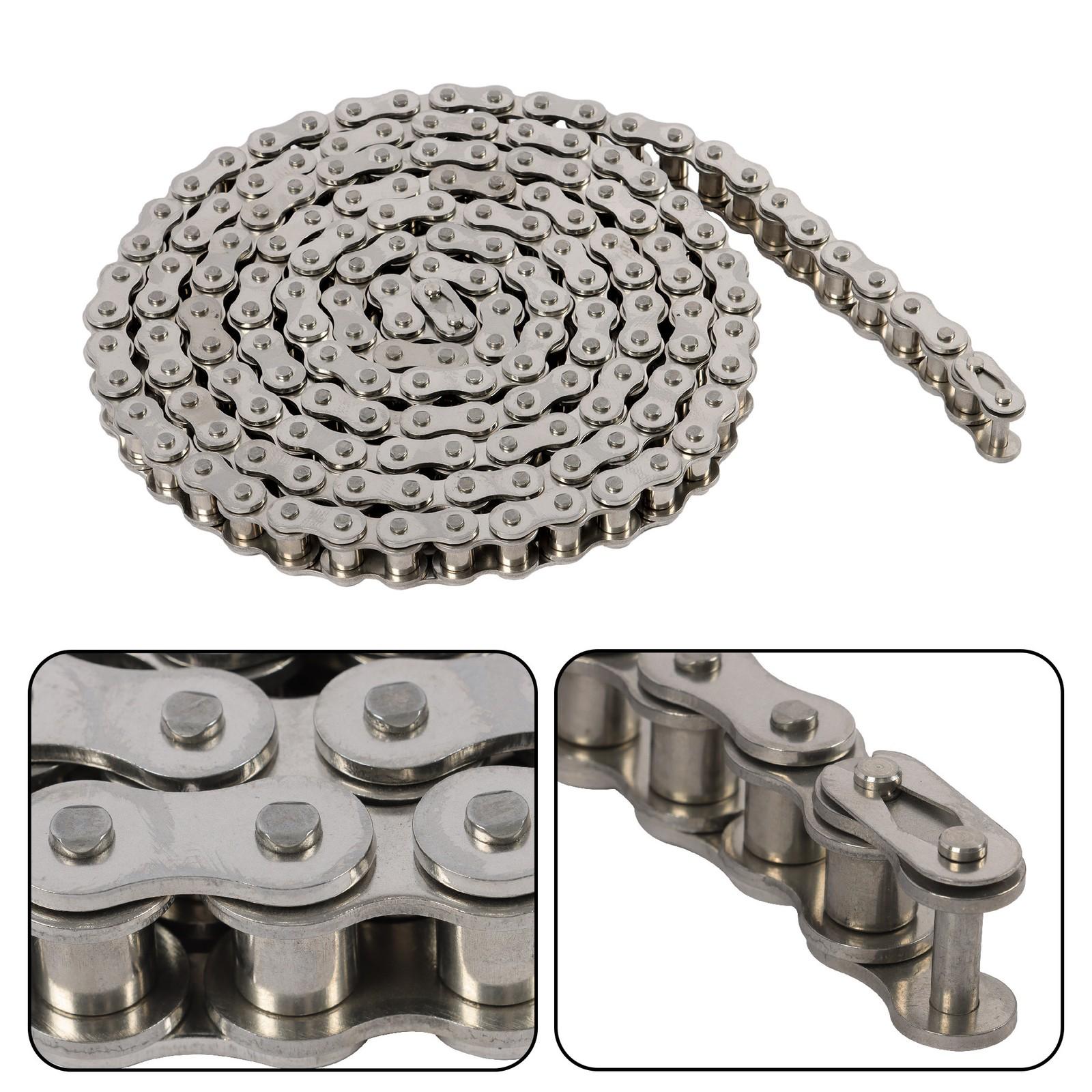 Stainless Steel #60SS Roller Chain x 10 feet + 2 Connecting Links