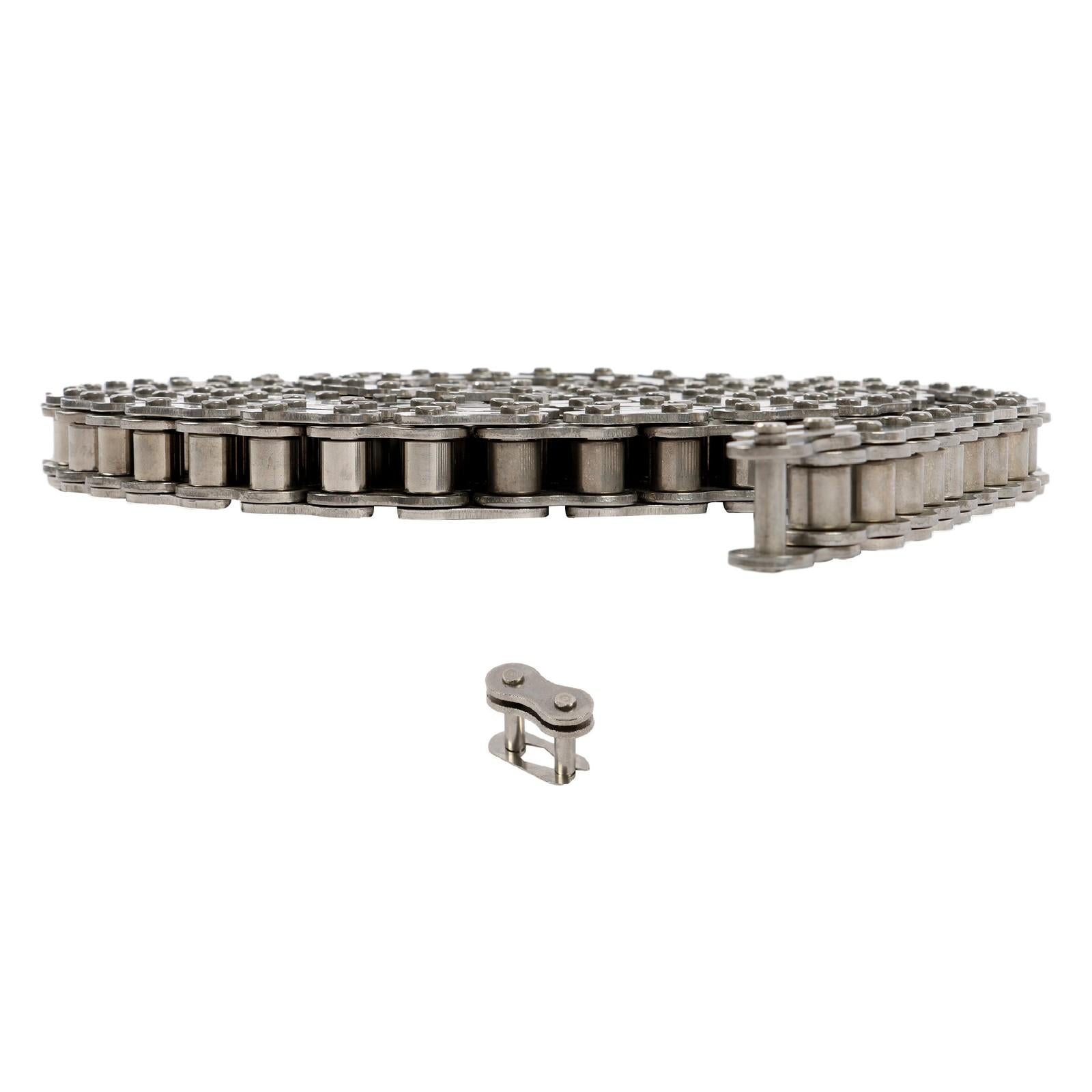 Stainless Steel #60SS Roller Chain x 10 feet + 2 Connecting Links