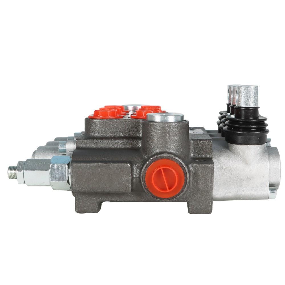 3 Spool Hydraulic Directional Control Valve BSPP Interface With Conversion Plug