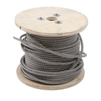 1/4Inch x 200ft Stainless Steel Cable 7x19 Strands T304 Wire Rope 6400 lbs Load
