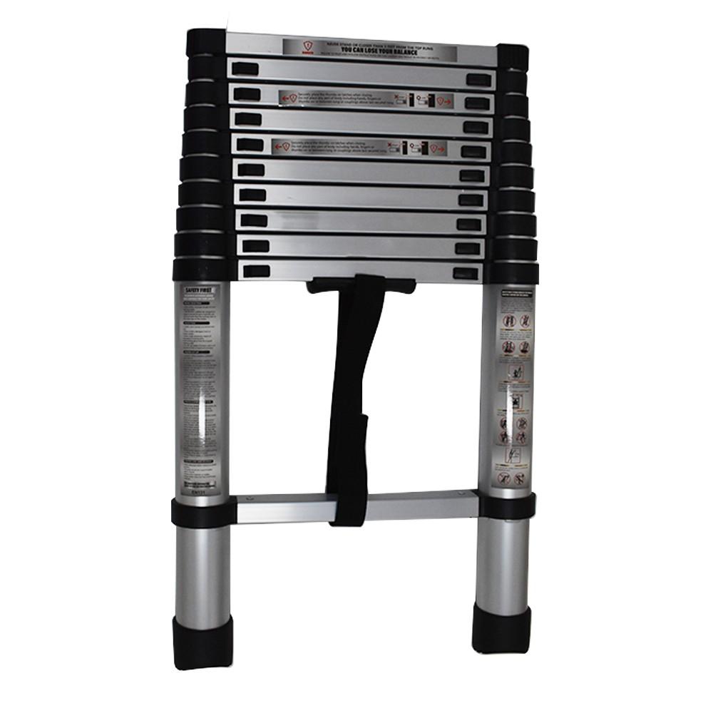 10.5FT Aluminum Extension Telescoping Heavy Duty Lightweight Step Ladder 330lbs