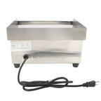 Adjustable Temp Electric Griddle, 1500W, 14in Stainless Steel Flat Grill
