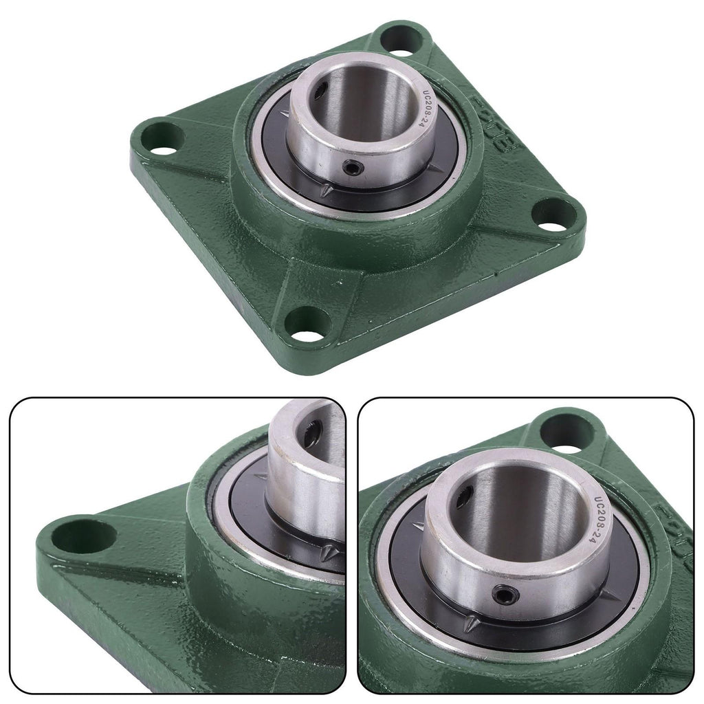 UCF208-24 Pillow Block Bearing Solid Base 1 1/2" Bore Self-Alignment 10PCS