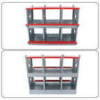 6 Compartment Heavy Nesting Box Chicken Nesting Box 6 Room Metal Nesting Red