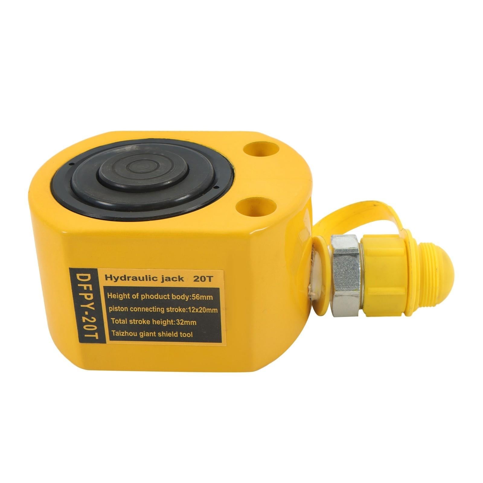 Mini Portable Hydraulic Ram Jack 20Ton Hydraulic Cylinder 1" Stroke Lifting