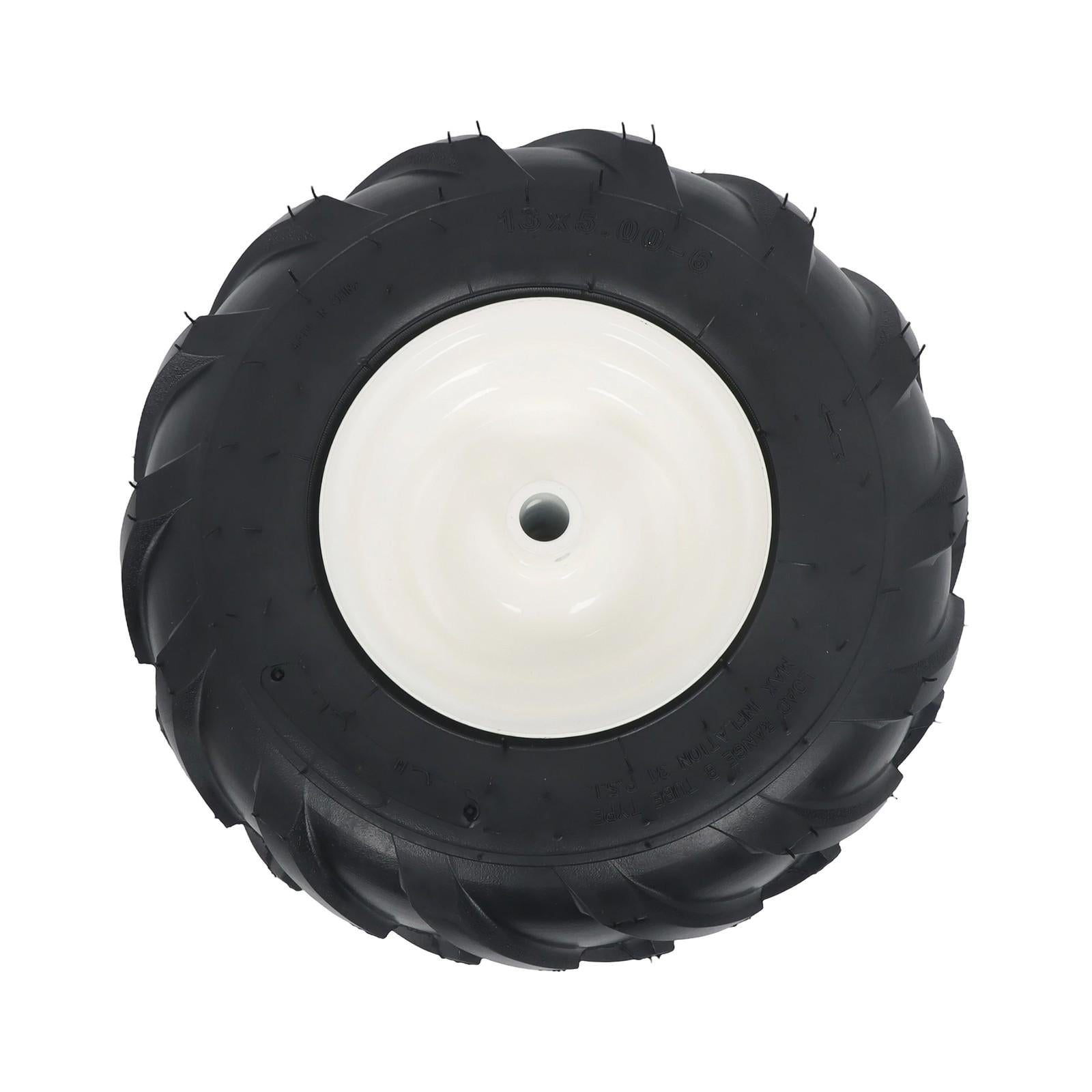 13x5.00-6" Tire And Wheel Rubber & 3/4" Axle Size Fit For Lawn Mower Wheel 2Pack