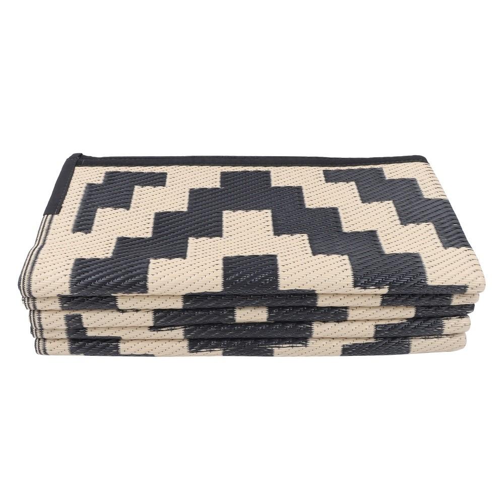 Waterproof Outdoor Rug 8x10 ft Outdoor Plastic Straw Rug For Camping RV Deck