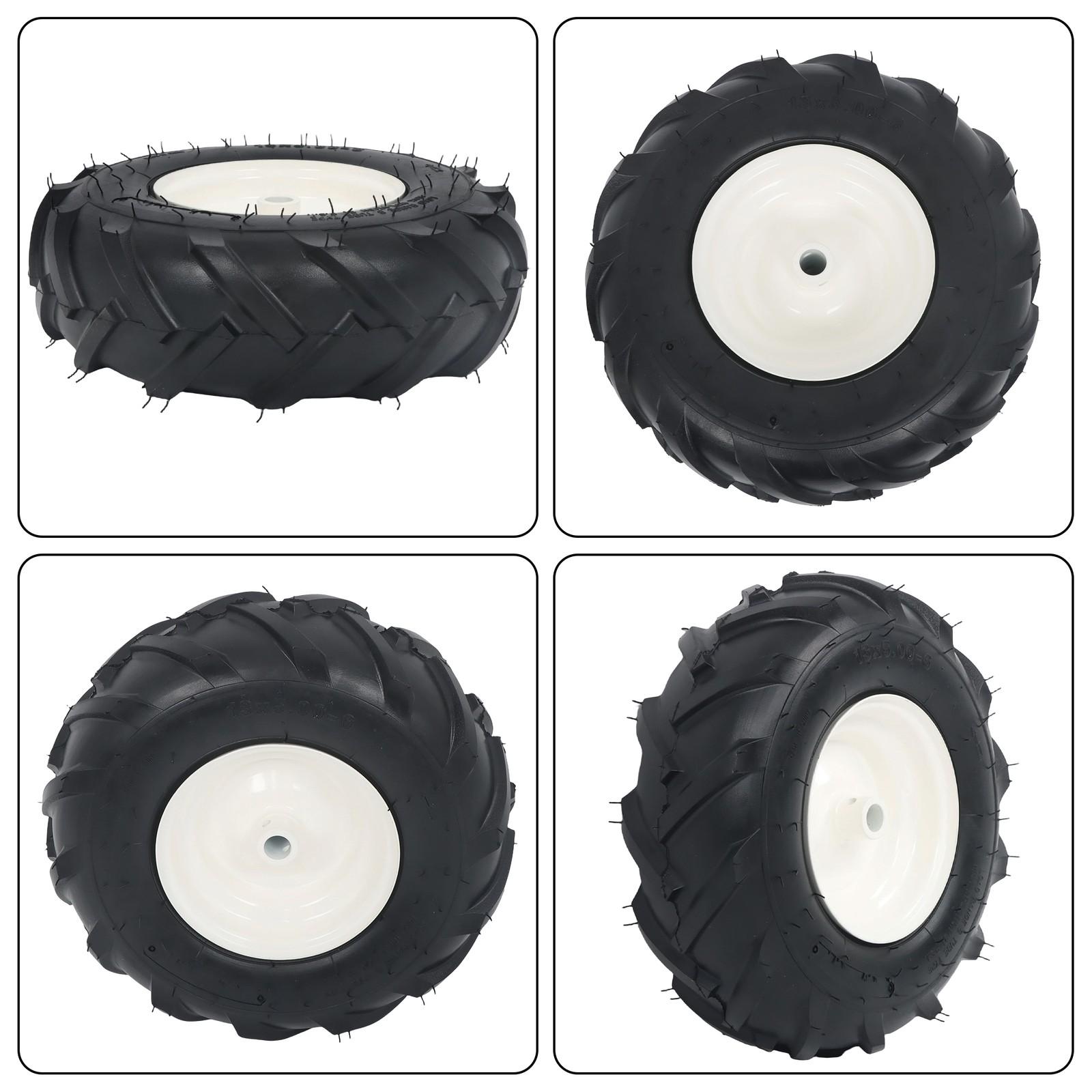 13x5.00-6 Inch Tire & Wheel Rubber + 3/4" Axle Size For Lawn Mower Wheel 2Pack