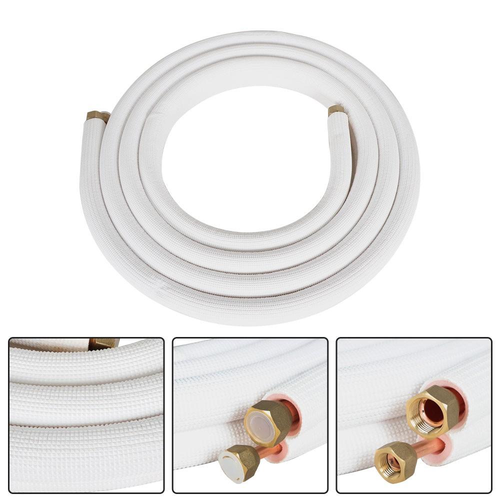 White 16 Feet 3/8"- 5/8" Dia. Install Kit For Mini Split Heat Pump Systems