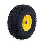 15x6.00-6 Inch Lawn Mower Tire & Wheel 3/4" Axle, 3" Hub Inflated Tires 2-Pack