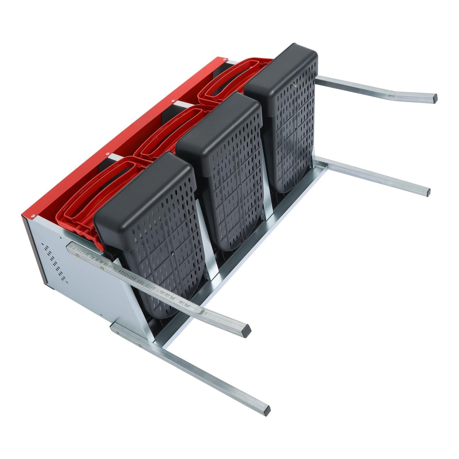 Red 3 Holes Chicken Ducks Eggs Nesting Boxes With Metal Legs Chicken Laying Box