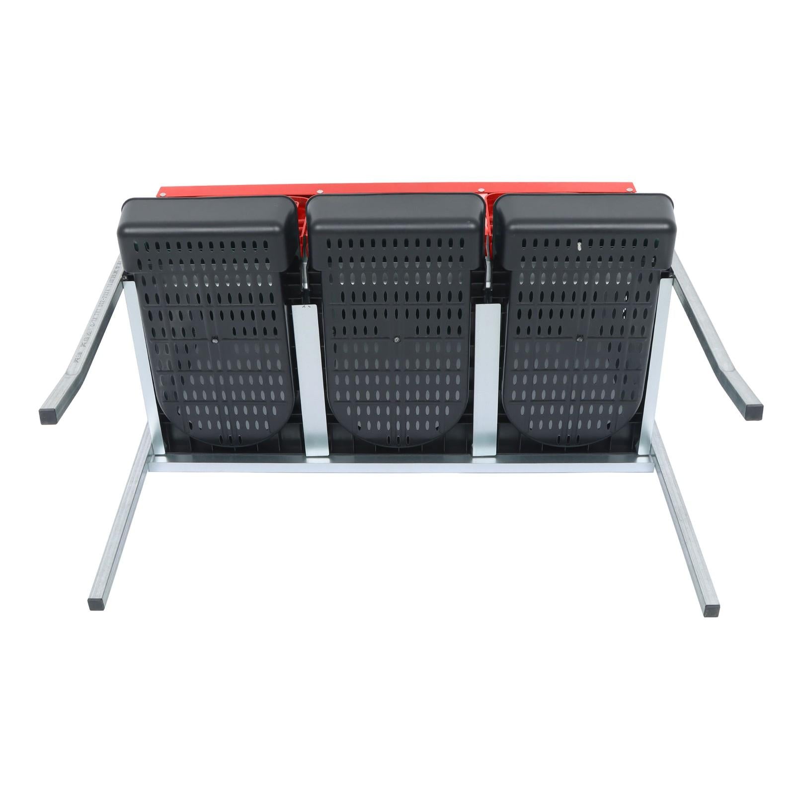 Red 3 Holes Chicken Ducks Eggs Nesting Boxes With Metal Legs Chicken Laying Box