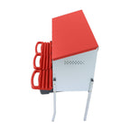 Red 3 Holes Chicken Ducks Eggs Nesting Boxes With Metal Legs Chicken Laying Box