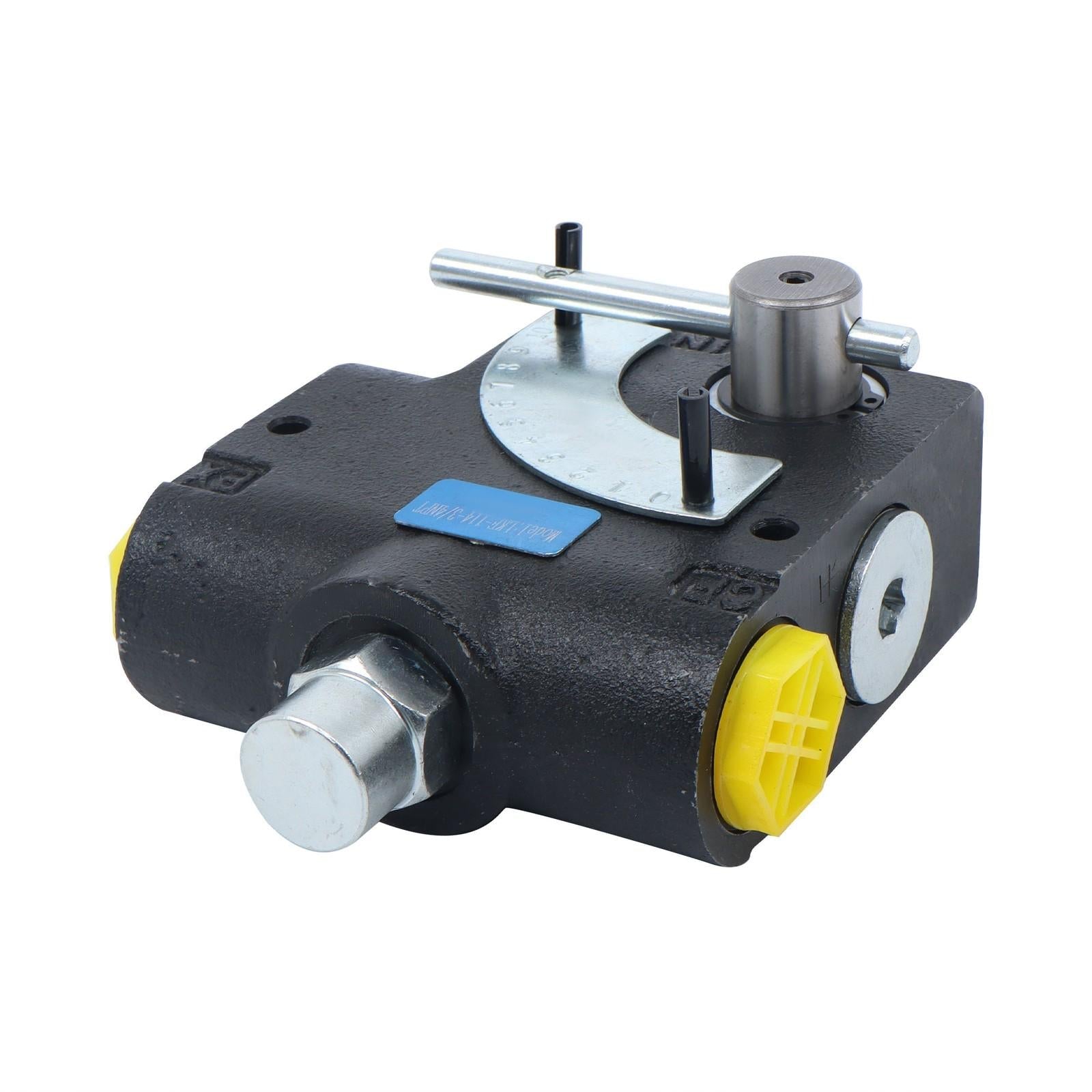 3/4" NPT Hydraulic Adjustable Variable Flow Control Valve w/ Relief 0-30 GPM