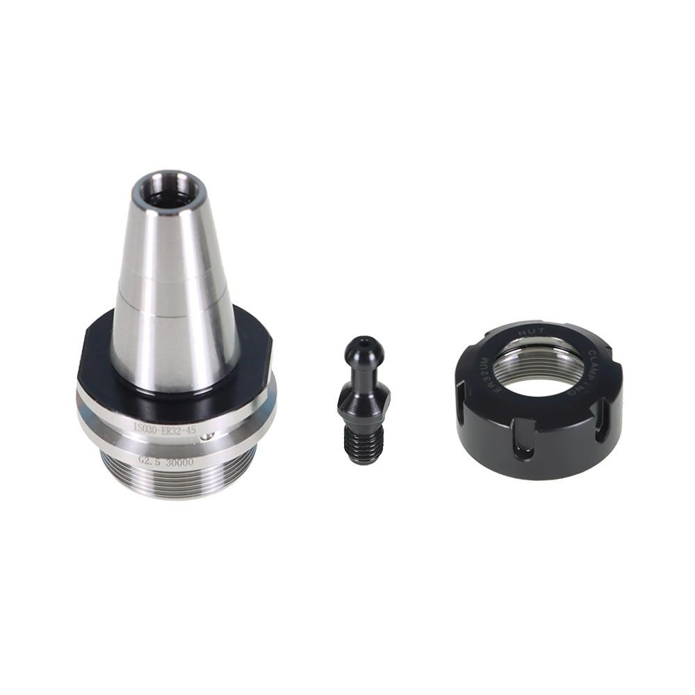 5 pcs ISO30 ER32-45L Balance Collet Chuck G2.5 30000RPM Lathe Tool Holder