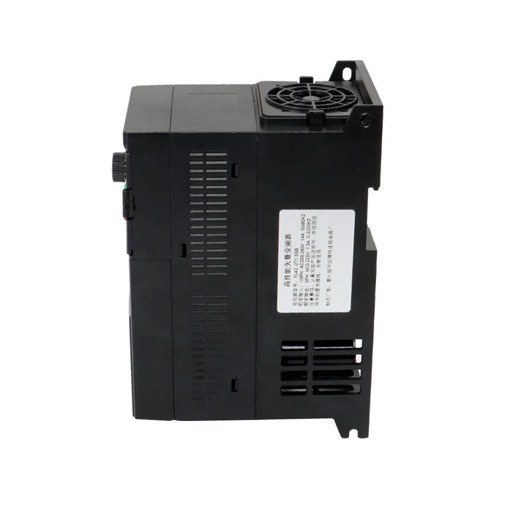 Variable Frequency Drive VFD 1 to 3 Phase 1.5kW 2HP 220V Input AC 7A