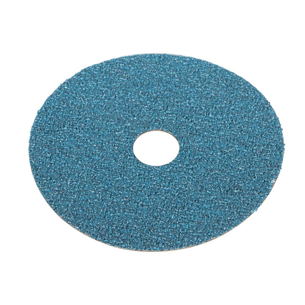 100 Pcs Blue 4.5" × 7/8" Zirconia Resin Fiber Grinding & Sanding Disc 36 Grit