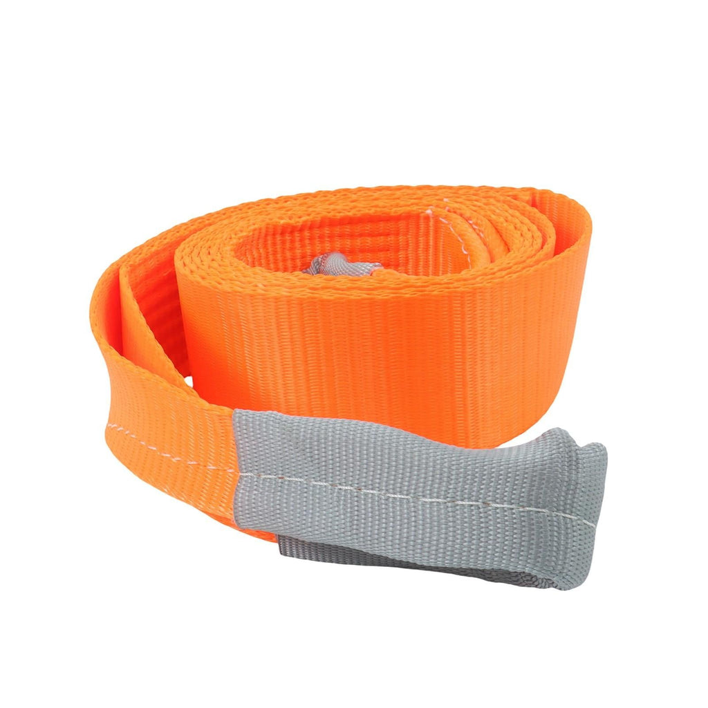 2 Pack 25000 Pound Capacity 3" x 10 Ft Polyester Lifting Sling Straps - Orange