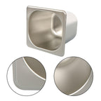 6 Pack Stainless Steam Hotel Pans 1/6 Size 6 Inch Deep With Lids