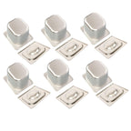 6 Pack Stainless Steam Hotel Pans 1/6 Size 6 Inch Deep With Lids