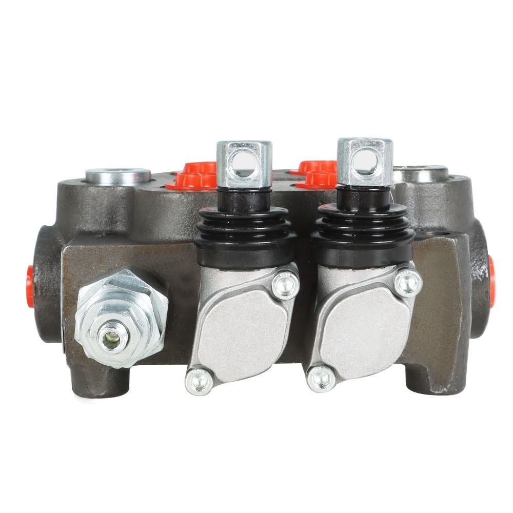 2 Spool Hydraulic Directional Control Valve 25 GPM, 3000 PSI, BSPP