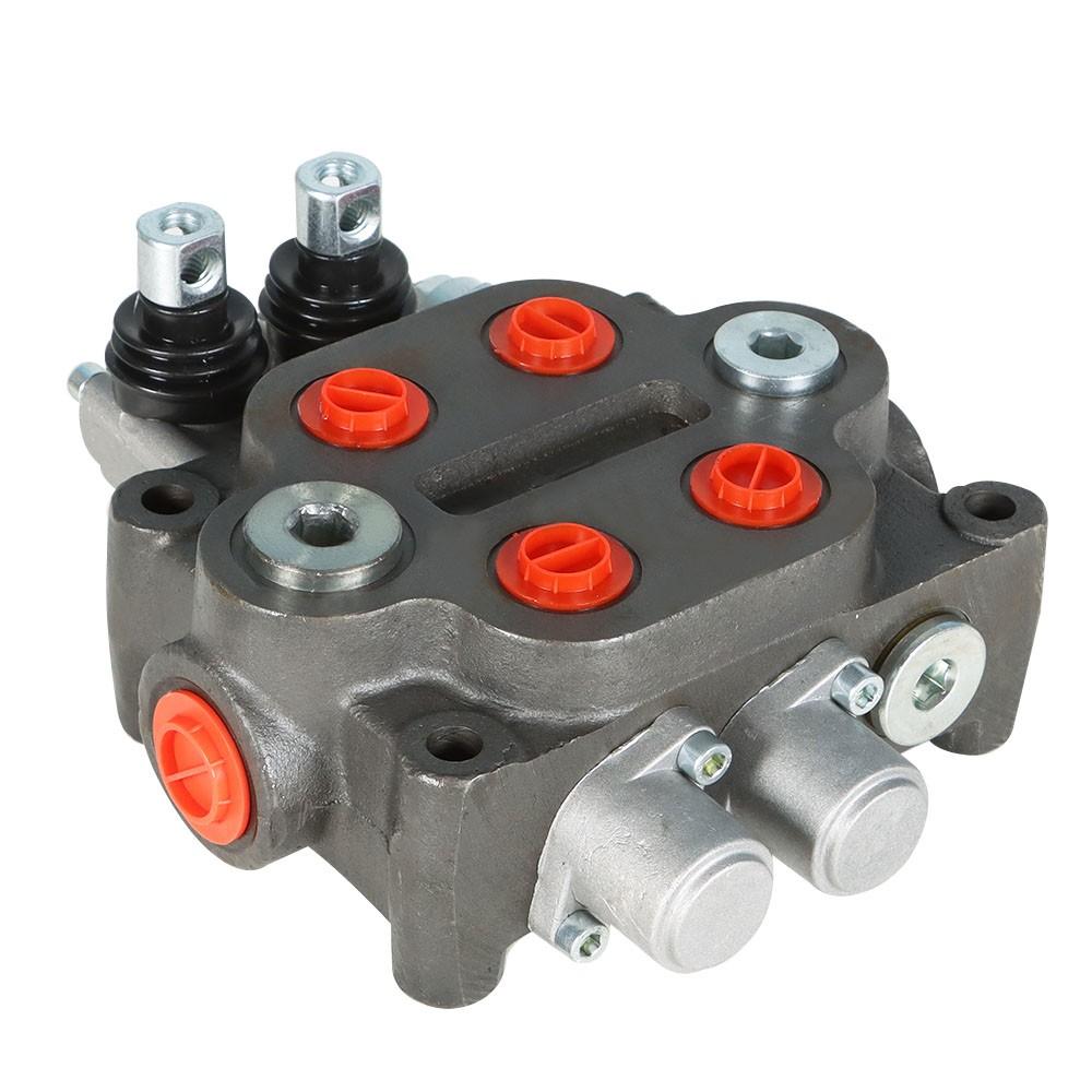 2 Spool Hydraulic Directional Control Valve 25 GPM, 3000 PSI, BSPP