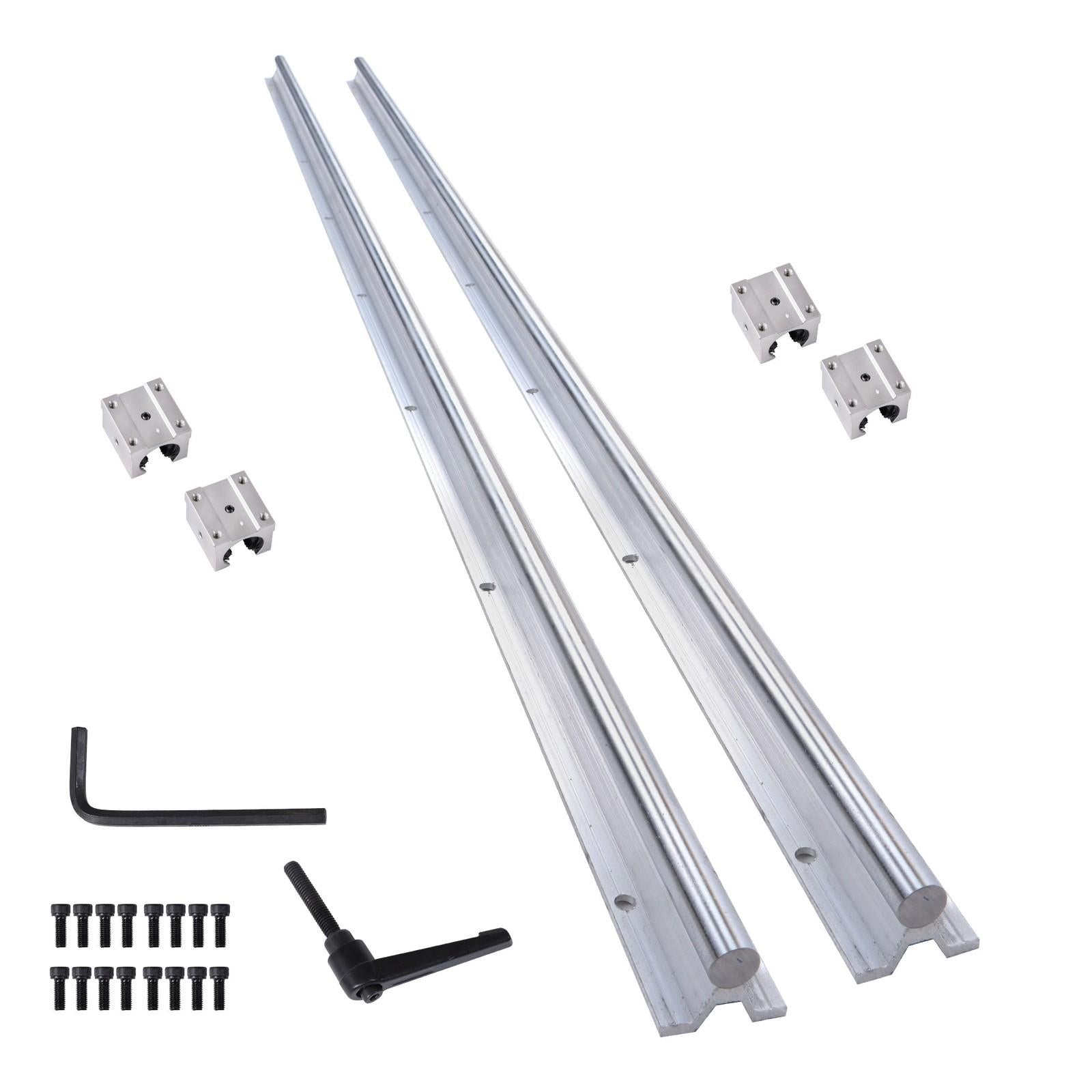SBR16-1500mm Linear Rails +4 SBR16UU Blocks for CNC Router/Lathe US