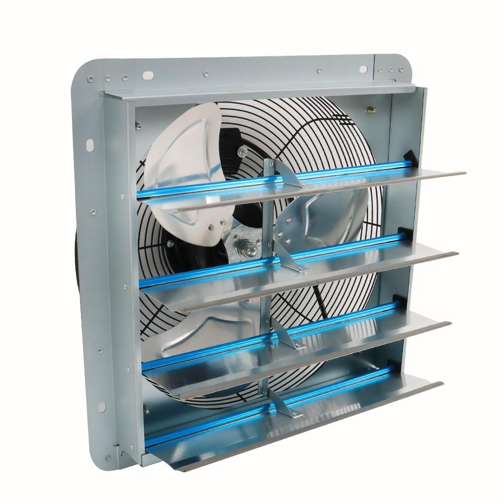 16 Inch Shutter Exhaust Fan High Speed Wall Mounted Automatic Aluminum Attic Fan