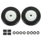 2 Pack 4.80/4.00-8 Flat Free Tire And Wheel -16" Solid Tire 5/8" Axle Bore Hole