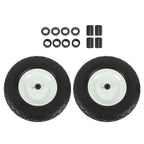2 Pack 4.80/4.00-8 Flat Free Tire And Wheel -16" Solid Tire 5/8" Axle Bore Hole