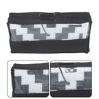 8x10ft Outdoor Plastic Straw Rug For Camping Outdoor Carpet RV Mat Black & White