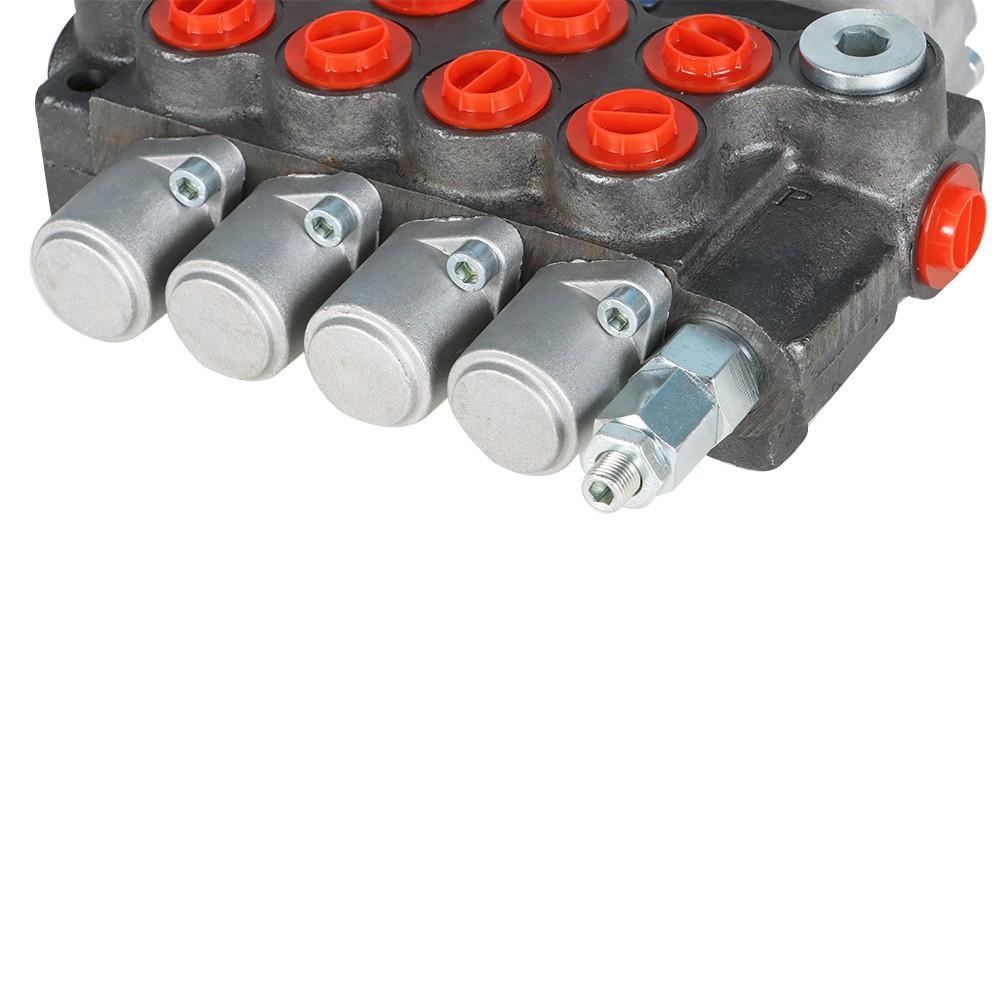 4 Spool BSPP 11GPM Hydraulic Directional Control Valve Double Acting Cylinder