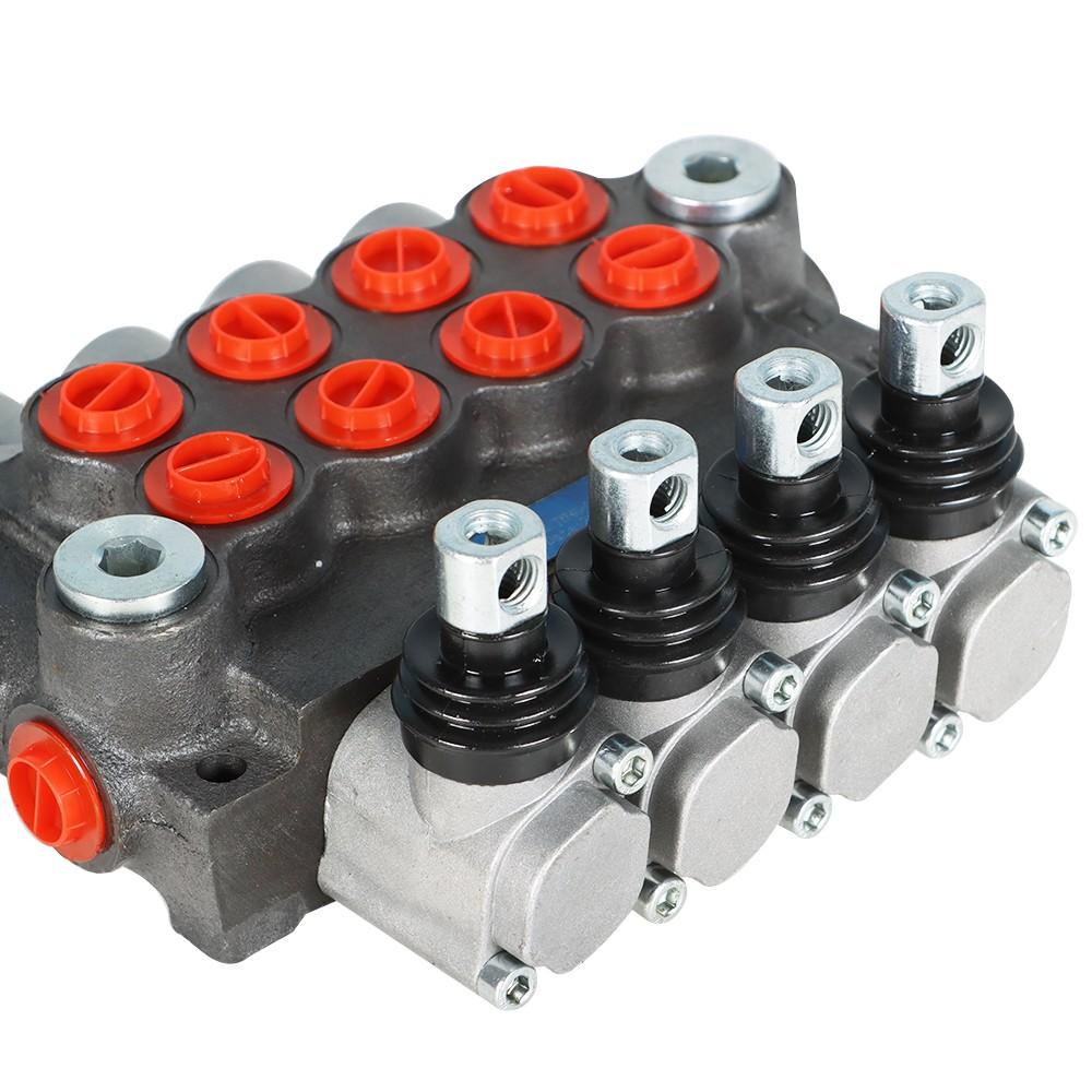 4 Spool BSPP 11GPM Hydraulic Directional Control Valve Double Acting Cylinder