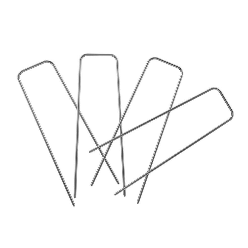 6" 11 Gauge 1000 Pack Landscape Staples Garden Stakes Galvanized Sod Staples