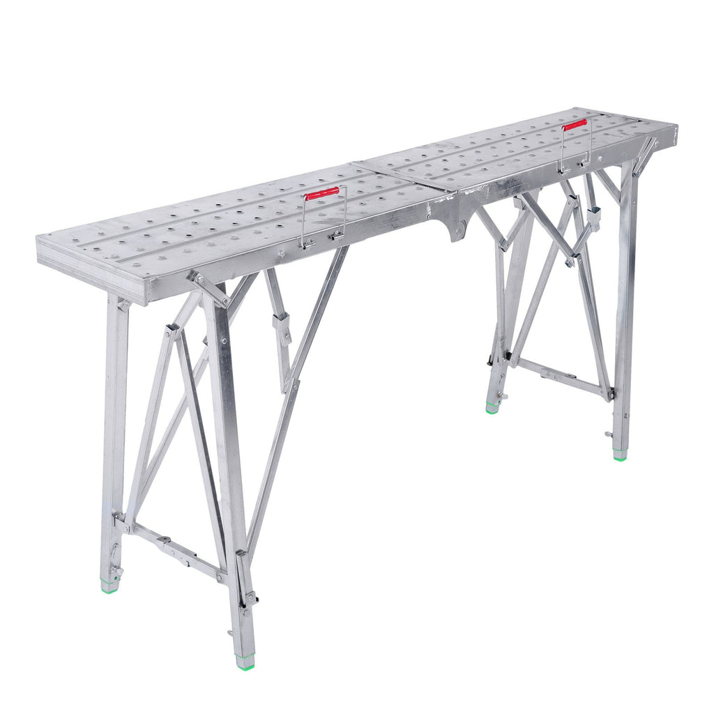 Aluminum Alloy 1.6m Folding Ladder - Versatile Portable Scaffold Platform