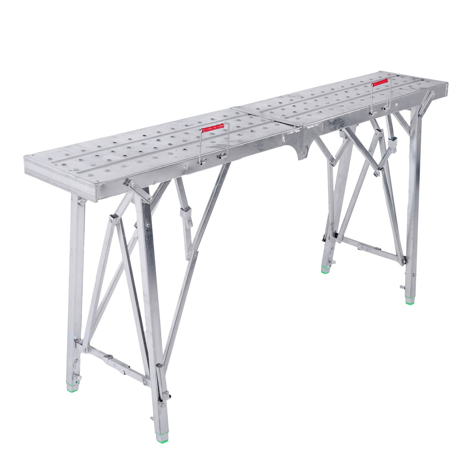 Aluminum Alloy 1.6m Folding Ladder - Versatile Portable Scaffold Platform
