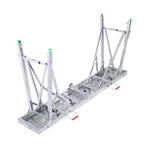 Aluminum Alloy 1.6m Folding Ladder - Versatile Portable Scaffold Platform
