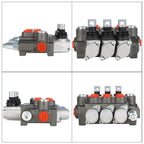Hydraulic Directional 3 Spool P40 Control Valve, Manual Operate, 13GPM BSPP
