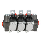 Hydraulic Directional 3 Spool P40 Control Valve, Manual Operate, 13GPM BSPP
