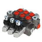 Hydraulic Directional 3 Spool P40 Control Valve, Manual Operate, 13GPM BSPP