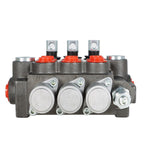 Hydraulic Directional 3 Spool P40 Control Valve, Manual Operate, 13GPM BSPP