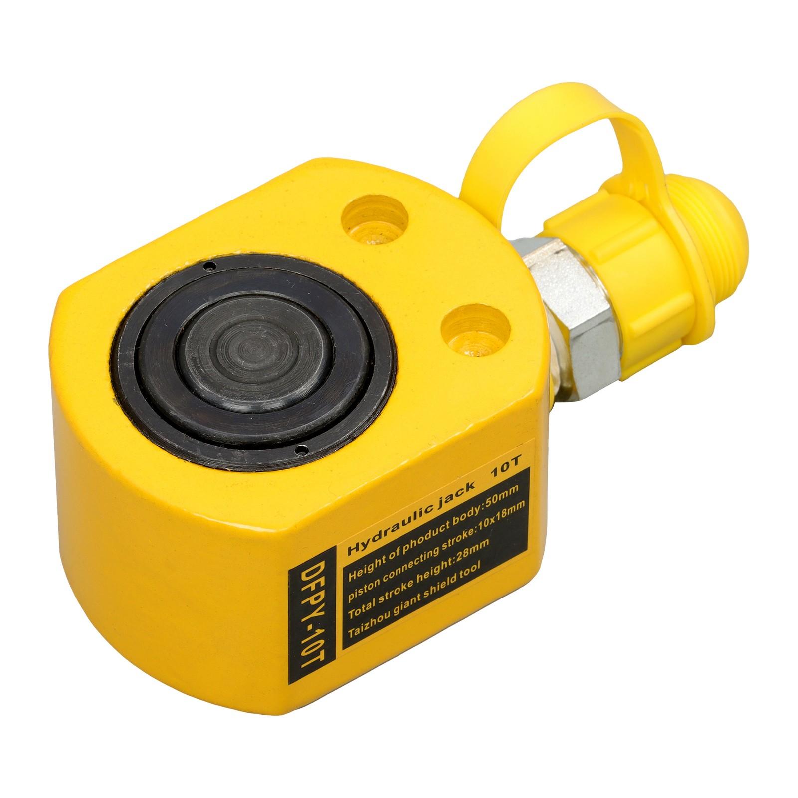 Mini Portable Hydraulic Ram Jack 10Ton Hydraulic Cylinder 1" Stroke Lifting