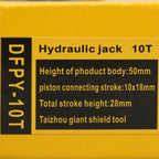 Mini Portable Hydraulic Ram Jack 10Ton Hydraulic Cylinder 1" Stroke Lifting